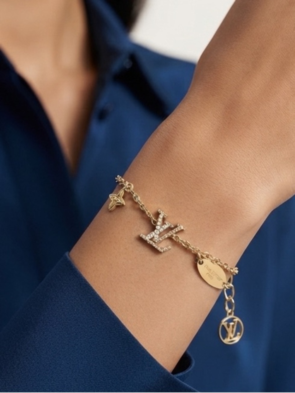 Louis Vuitton Iconic Logo Charm Bracelet